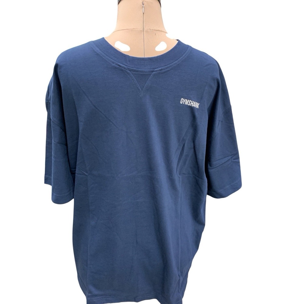 Gymshark Rest Day Sweats T Shirt  Oversized Fit Size Large Navy New With Tags